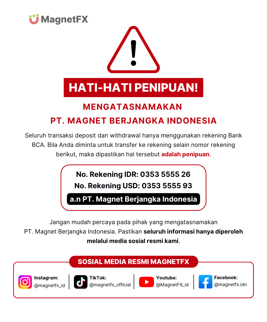 Hati-Hati Penipuan
